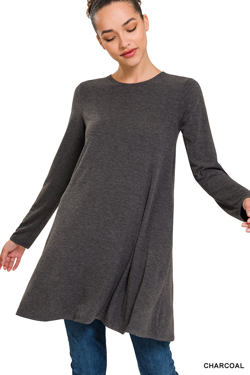 LS Swing Tunic with Side Pocket Dress