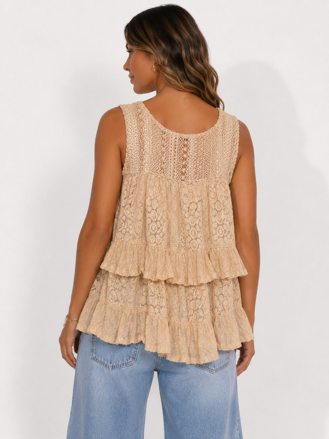 Tiered Lace Tank Top