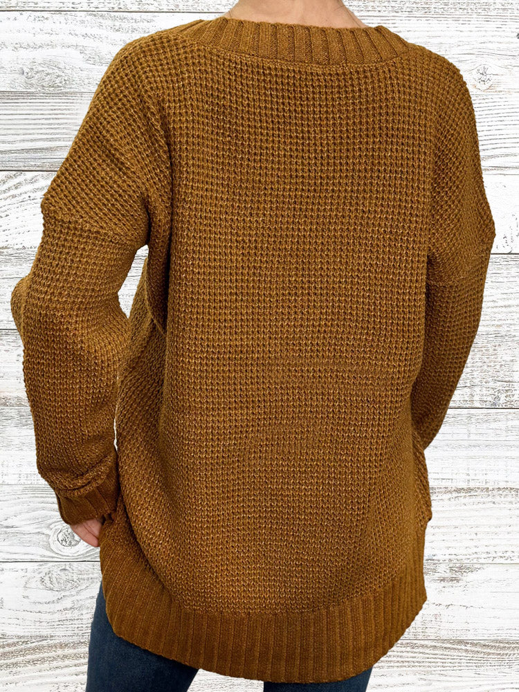 Waffle Knit Sweater