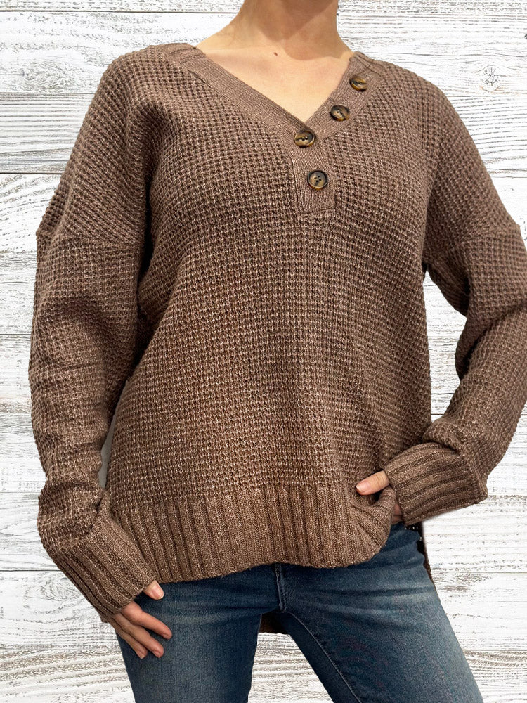 Waffle Knit Sweater