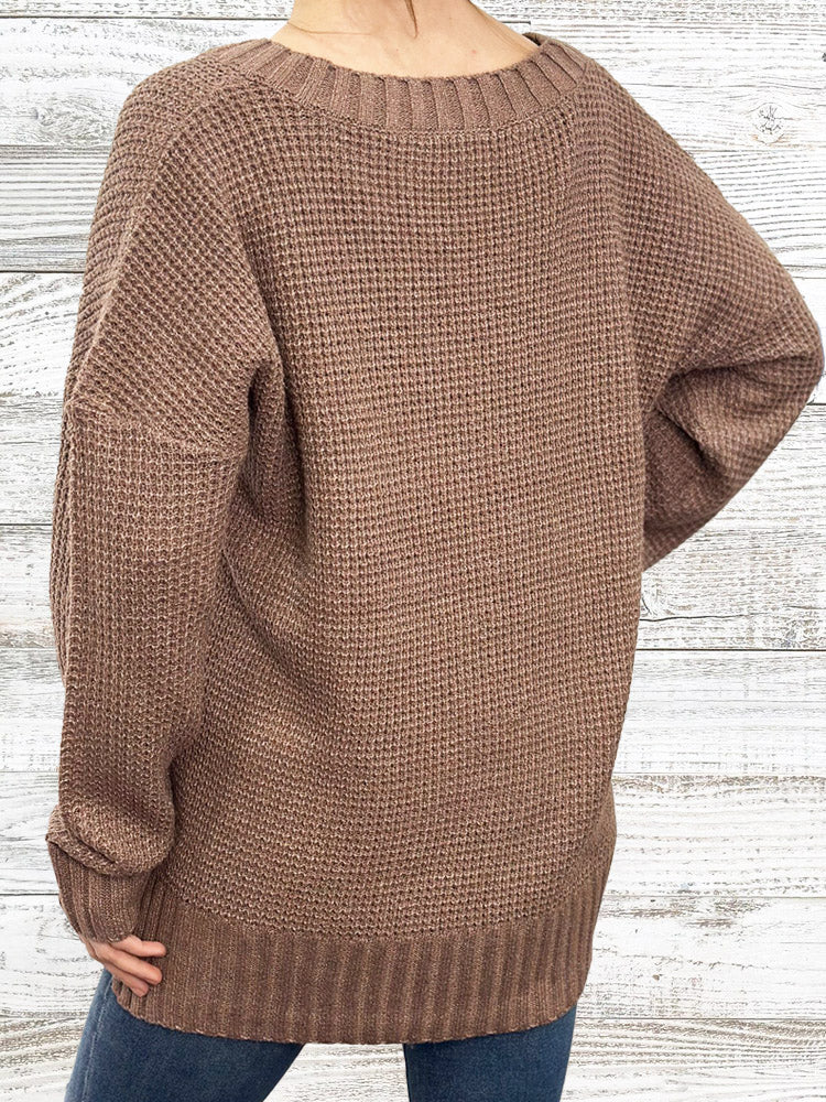 Waffle Knit Sweater