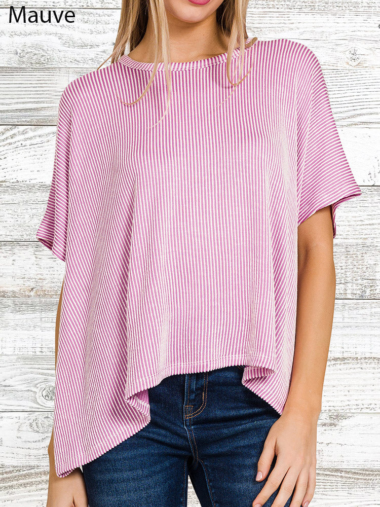 Short Sleeve Ribbed Top