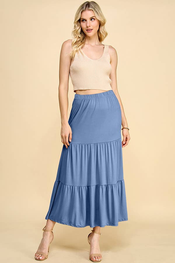 Tiered Maxi Skirt