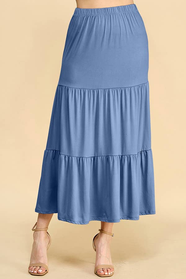 Tiered Maxi Skirt