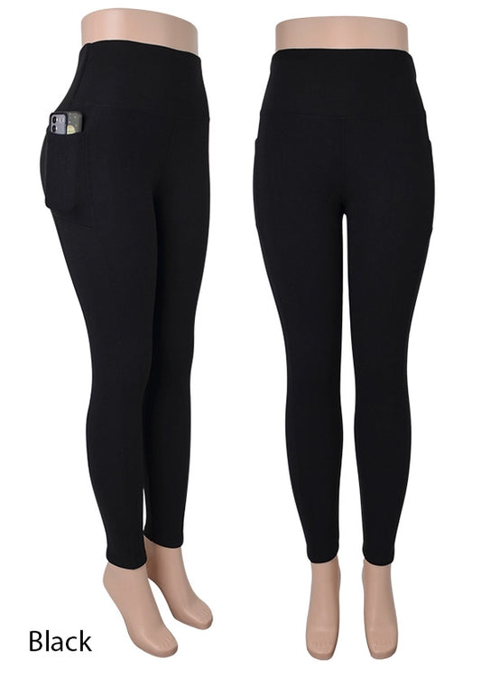 Fleece Leggings with Pockets