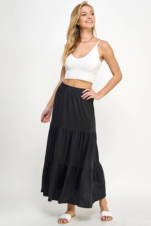 Tiered Maxi Skirt