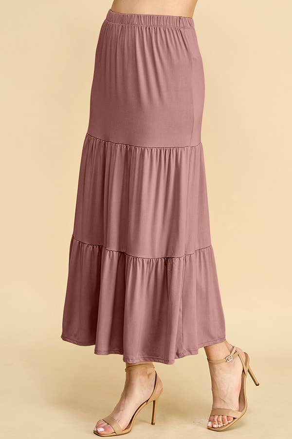 Tiered Maxi Skirt
