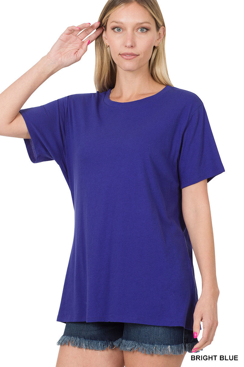 Cotton Short Sleeve Round Neck T-Shirt