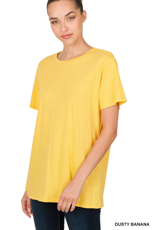 Cotton Short Sleeve Round Neck T-Shirt