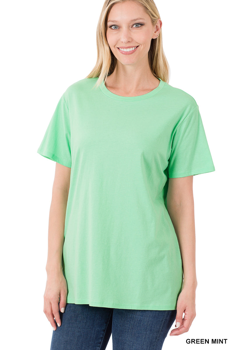 Cotton Short Sleeve Round Neck T-Shirt