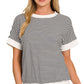 Striped Rib Banded Top