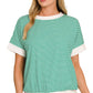 Striped Rib Banded Top