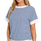 Striped Rib Banded Top
