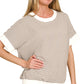 Striped Rib Banded Top