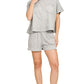 Acid Wash Cotton Short Set