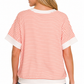 Striped Rib Banded Top
