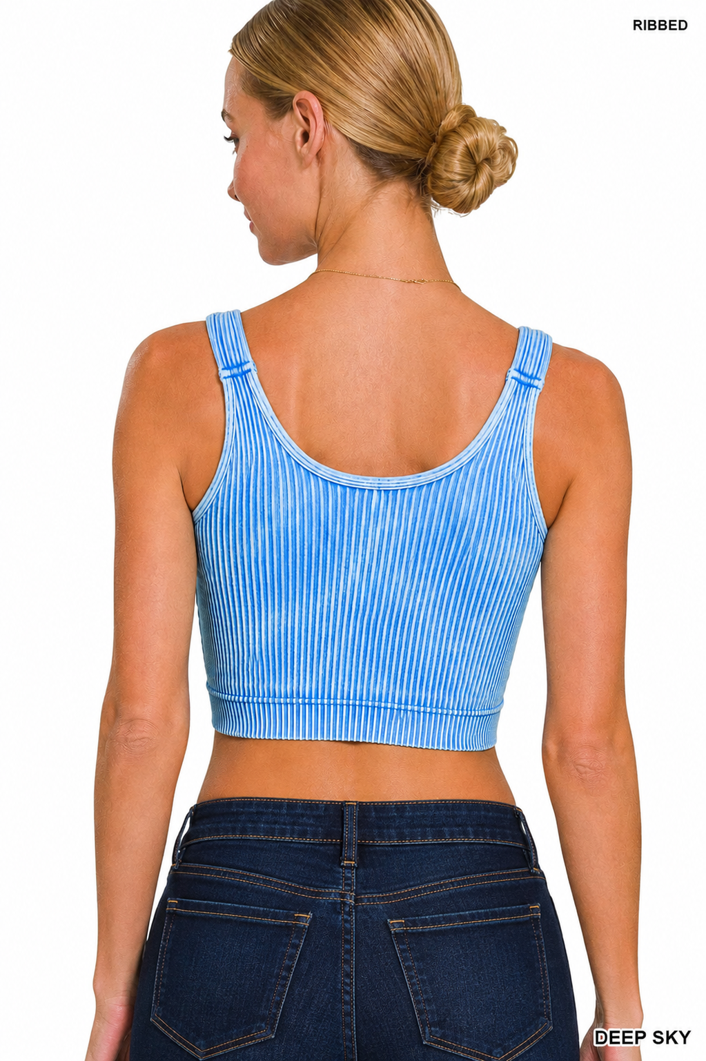 Ribbed Tank Top With Pads