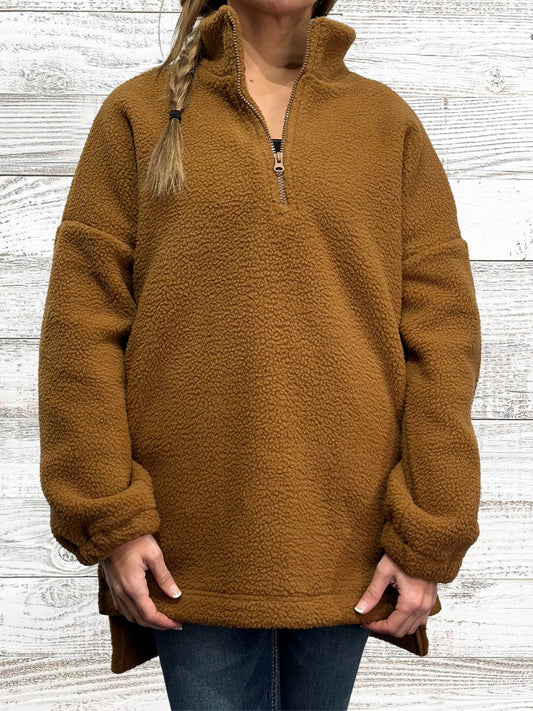 Sherpa Fleece 1/4 Zip Pullover