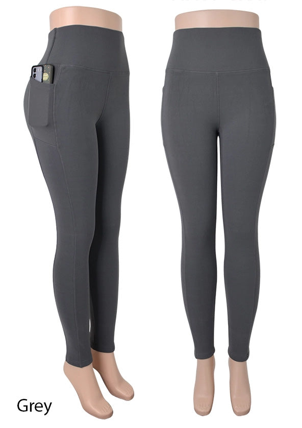 Fleece Leggings with Pockets