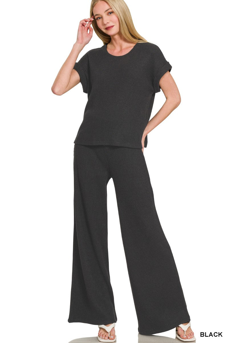 Knitted Lounge Pant Set