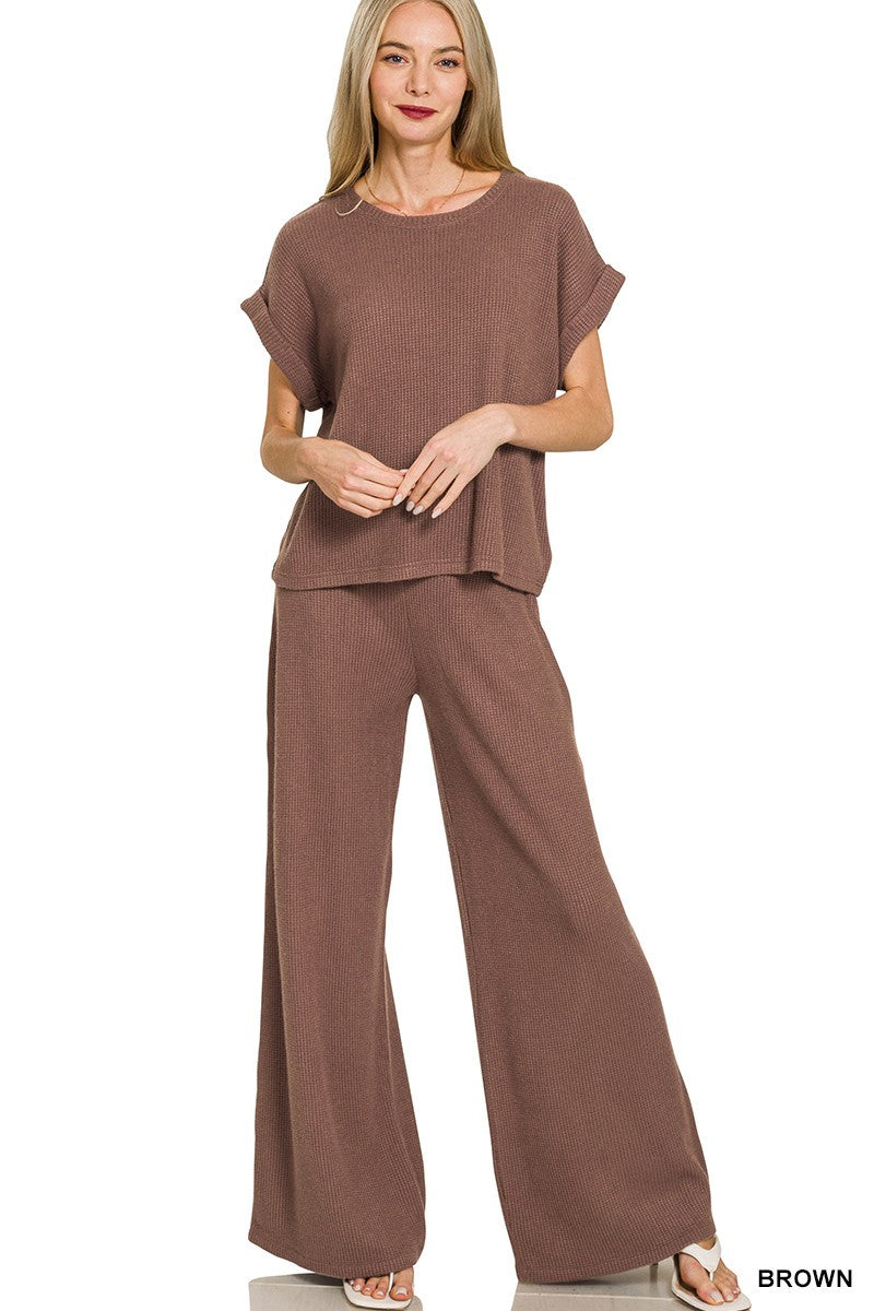 Knitted Lounge Pant Set
