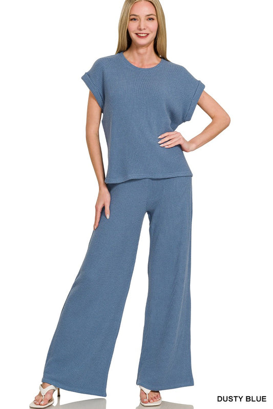 Knitted Lounge Pant Set