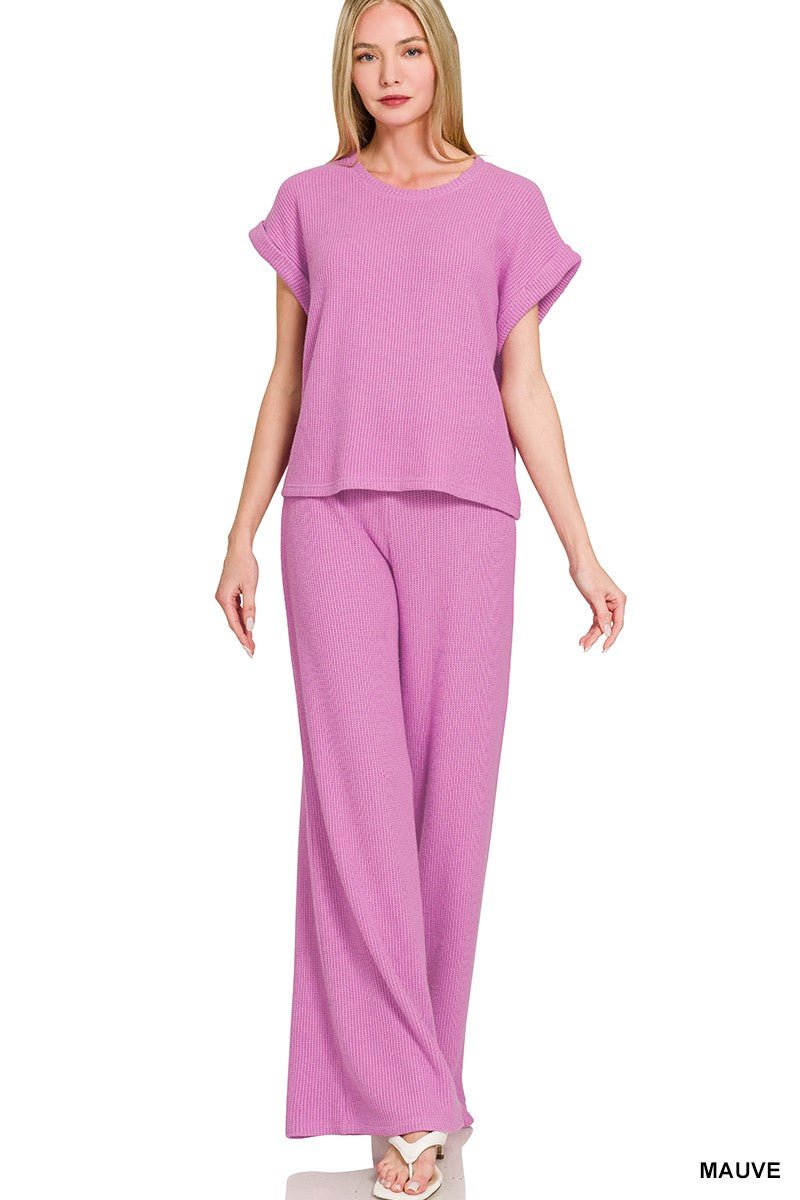 Knitted Lounge Pant Set