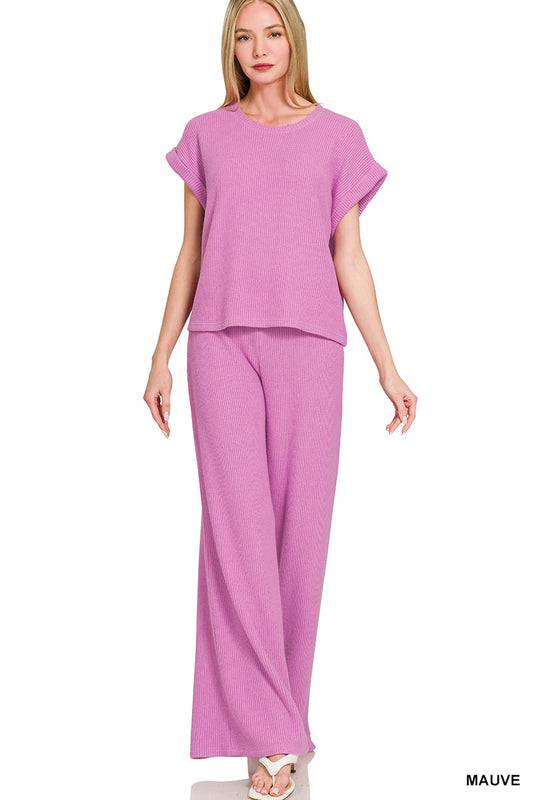Knitted Lounge Pant Set