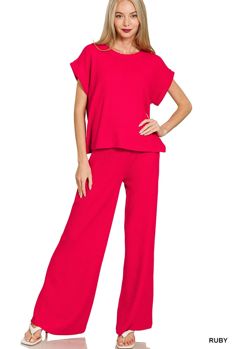 Knitted Lounge Pant Set