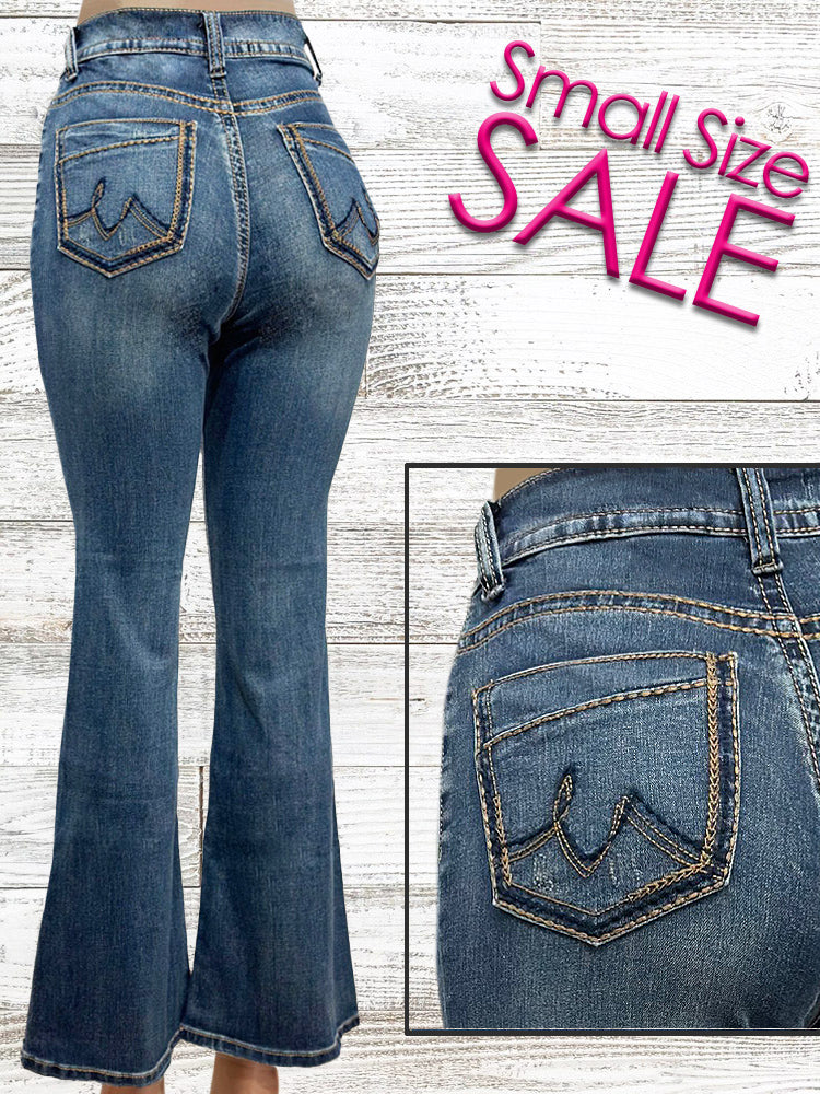 Thick Stitch Jean - Blue and Gold