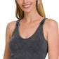 Ribbed Tank Top With Pads