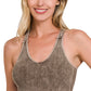 Ribbed Tank Top With Pads