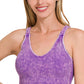 Ribbed Tank Top With Pads