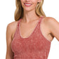 Ribbed Tank Top With Pads