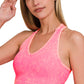 OL Rib Racer Tank Top With Pads