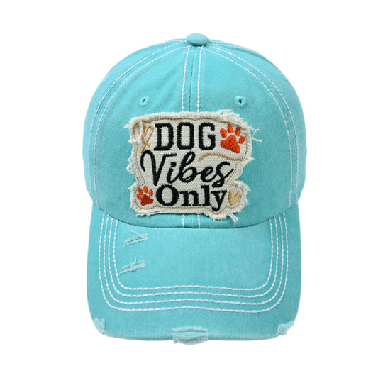 Dog vibes only ball cap