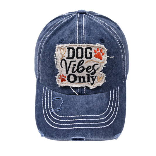 Dog vibes only ball cap