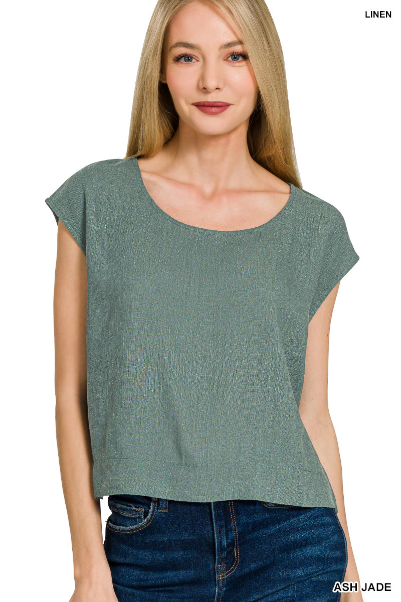 OL Linen Sleeveless Top