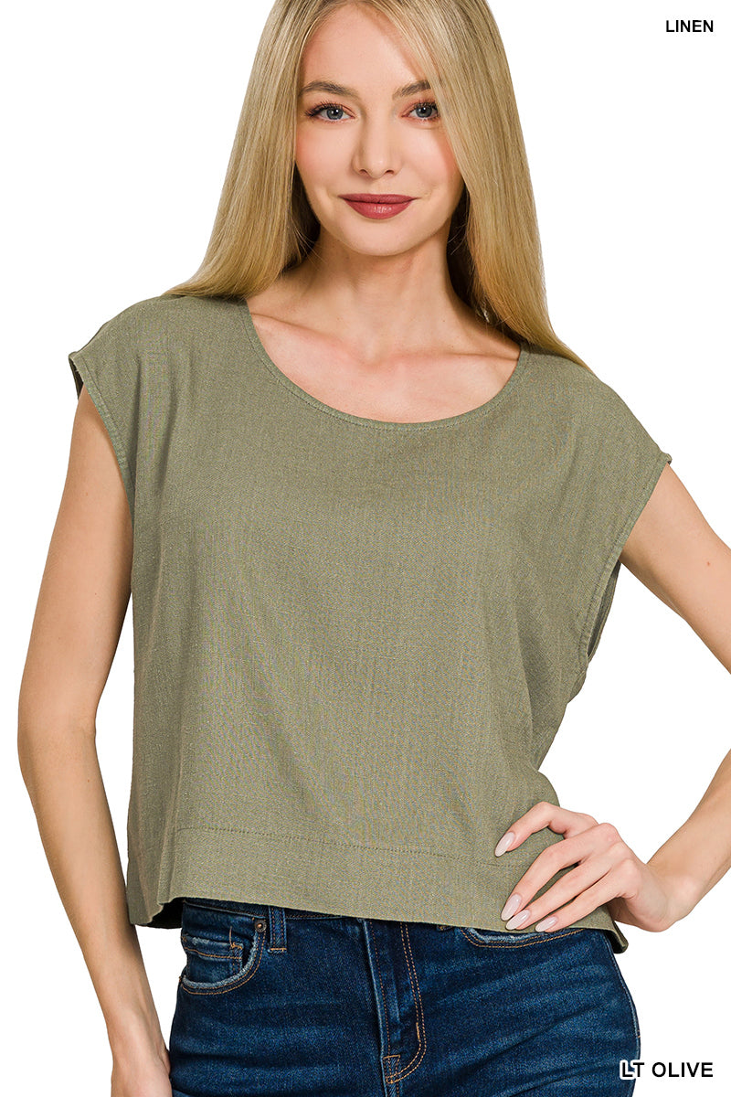 OL Linen Sleeveless Top