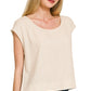 Linen Sleeveless Top