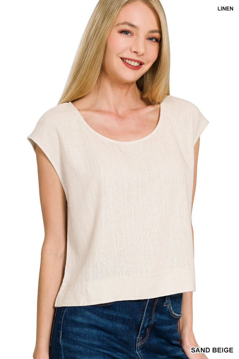 OL Linen Sleeveless Top