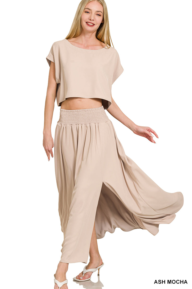 OL Crop Skirt Set