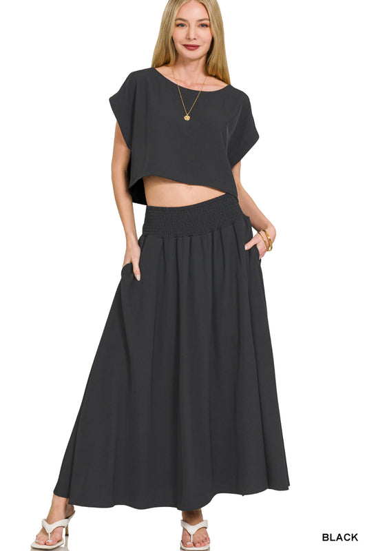 OL Crop Skirt Set