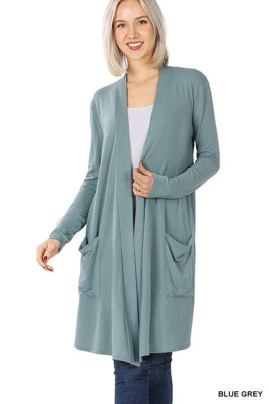 Slouchy Pocket Open Cardigan