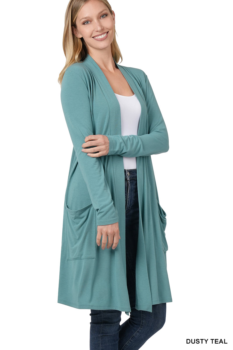 Slouchy Pocket Open Cardigan