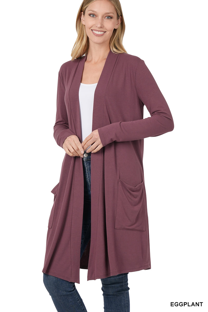 Slouchy Pocket Open Cardigan