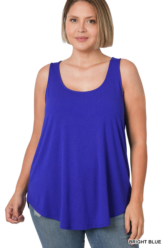 PLUS sleeveless round neck top