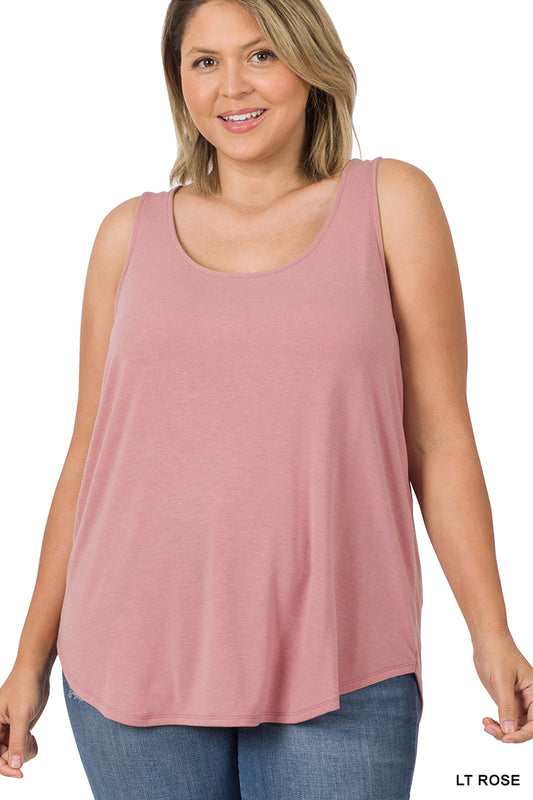 PLUS sleeveless round neck top