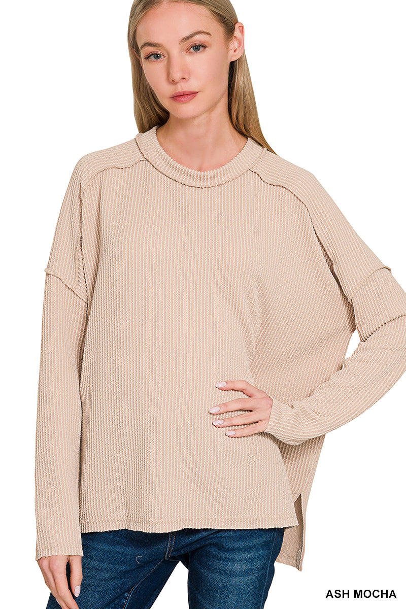 Rib Long Sleeve Top OL