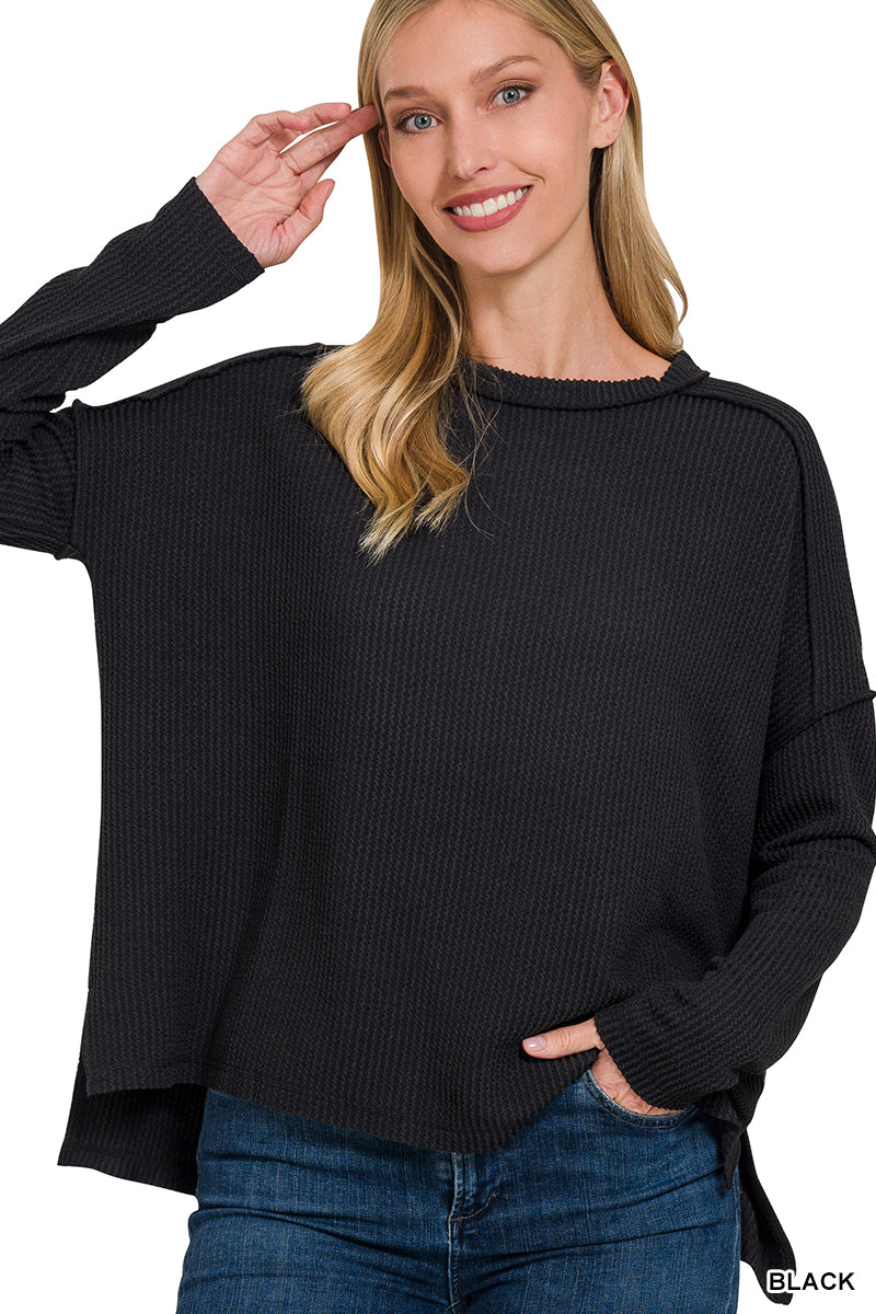 Rib Long Sleeve Top OL